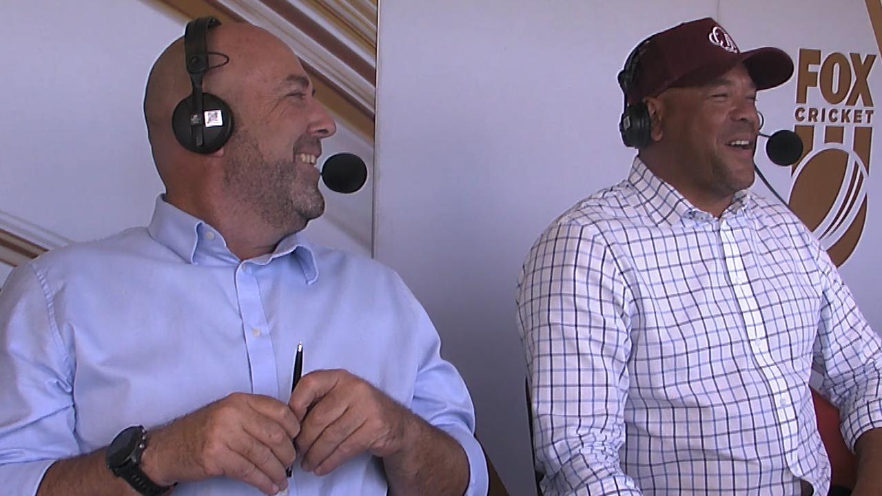 Darren Lehmann left Andrew Symonds in stitches after a classic story. Photo: Fox Sports