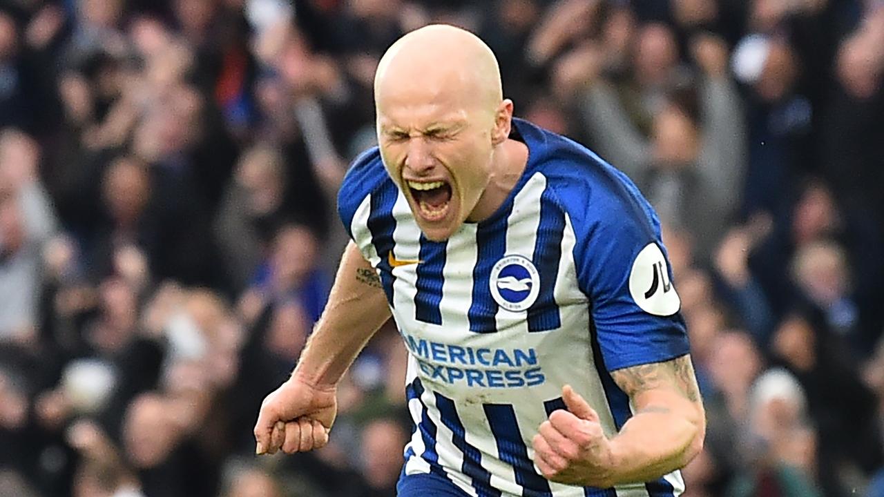 Socceroo Aaron Mooy scored a stunning goal for Brighton.