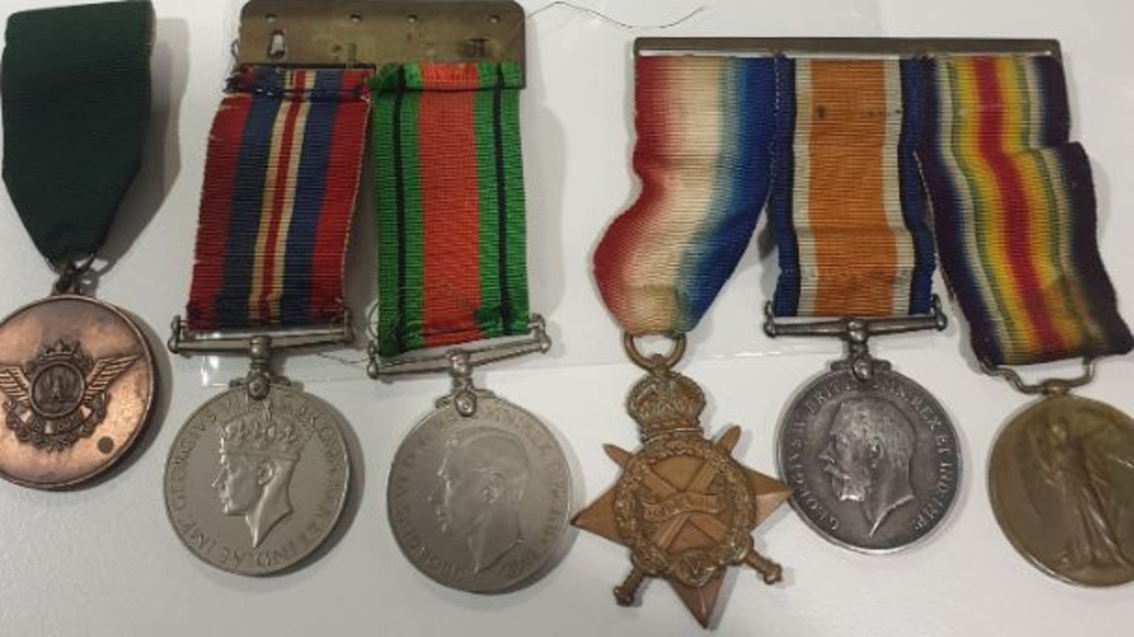 Police have tracked down the owners of these World War I and II medals. Picture: SA Police.