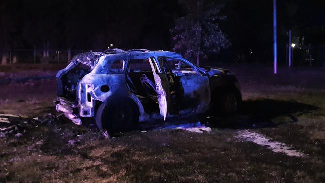 Police and fire crews were called to a car far in Lavington at about 6.40pm.