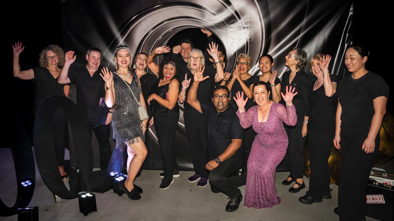 CareFlight's 2025 Hangar Ball raised more than $230,000 to support emergency aeromedical services across the Northern Territory. The event was James Bond-themed and welcomed more than 450 guests. Picture: North Australia Media