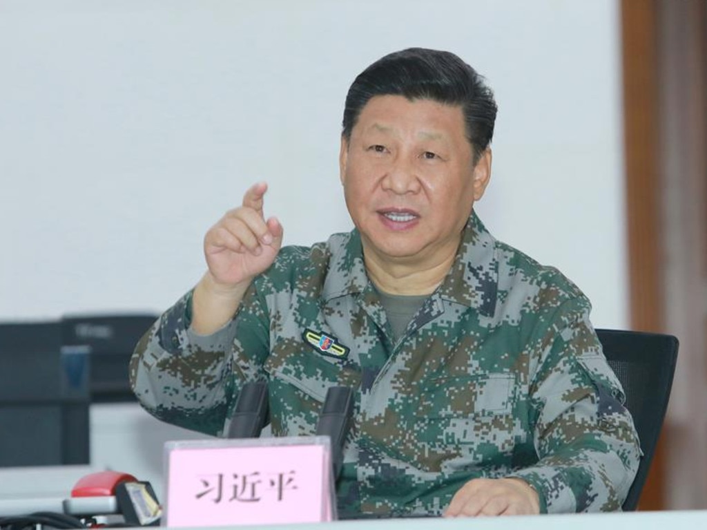 Chinese President Xi Jinping, also general secretary of the Communist Party of China Central Committee and chairman of the Central Military Commission, speaks as he inspects the Southern Theater Command of the People's Liberation Army. Picture: Xinhua