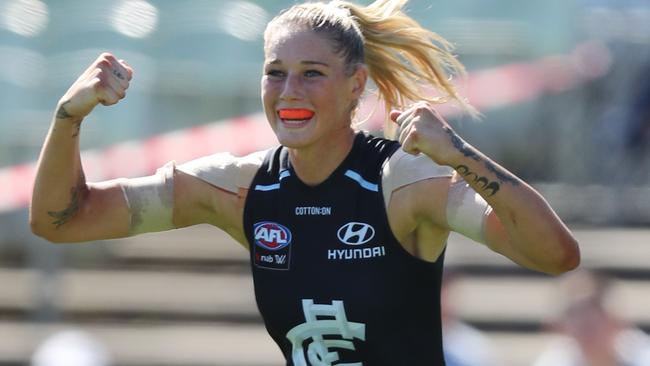 Tayla Harris has found a new AFLW home with Melbourne. Picture: Alex Coppel