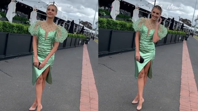 Laura Dundovic at the Caulfield Cup