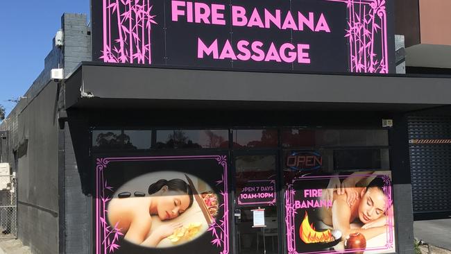 Fire Banana Massage in Mentone has been declared a proscribed brothel.