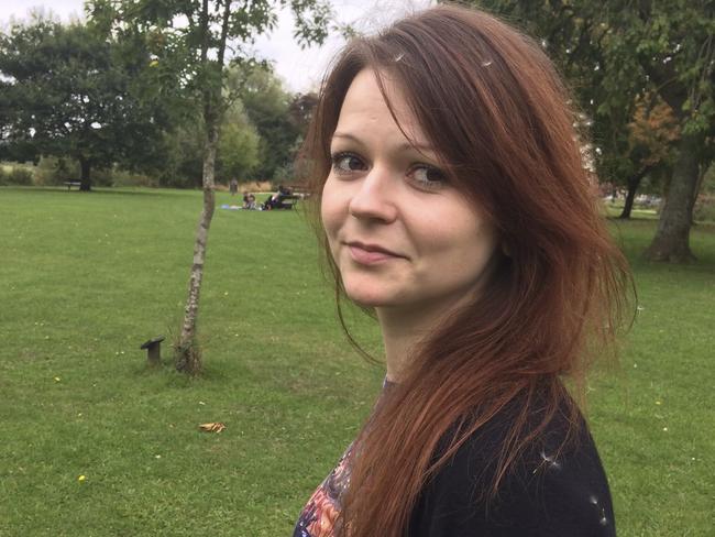 Yulia Skripal is believed to have been the real target of the nerve agent attack. Picture: AFP