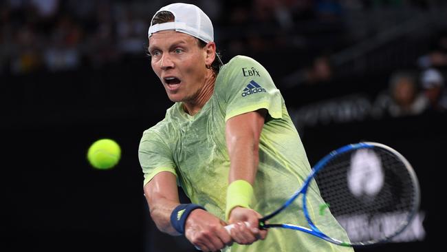 Tomas Berdych showed there was plenty of fight in the old dog. Picture: AFP