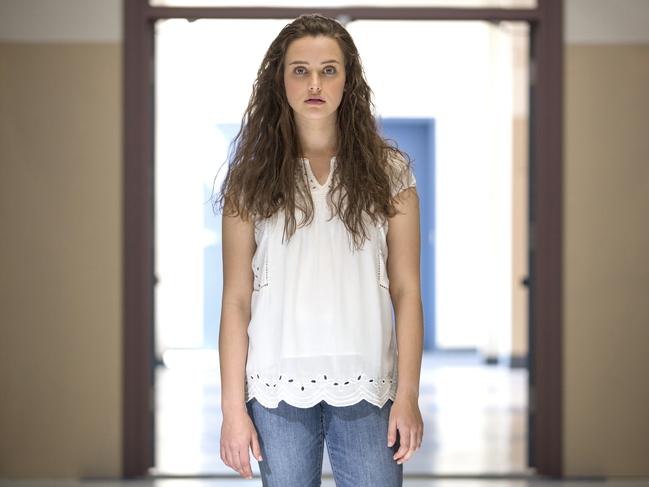 Australian actor Katherine Langford in a scene from 13 Reasons Why.