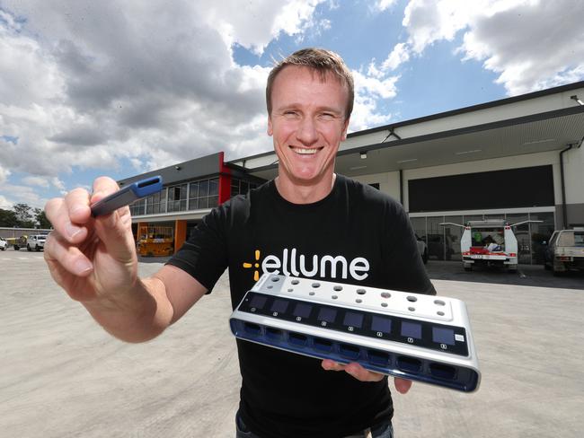 Ellume CEO and founder Dr Sean Parsons at its new facility in Richlands. Picture: Annette Dew