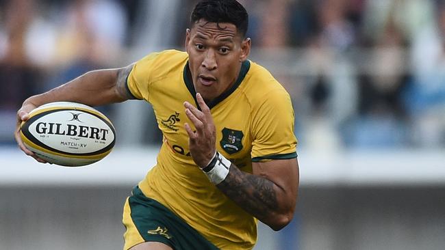 Even if he does retain his contract it seems unlikely that Israel Folau will be picked for the Wallabies again. Picture: Matt Roberts/Getty Images