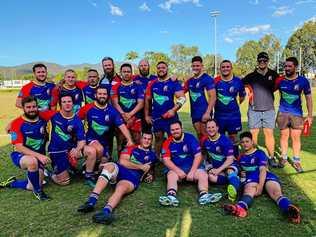 NEW KID ON THE BLOCK: Jyde Dwyer (back row fourth from right) with his new Goats team-mates. Picture: Gladstone Goats - 290719