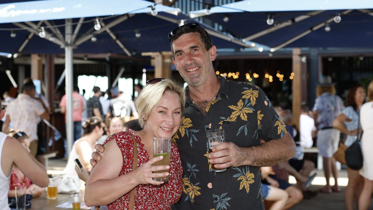 Robyn Wilson and Michael Stead at Hemingway's Brewery's Oktoberfest celebrations. Picture: Brendan Radke