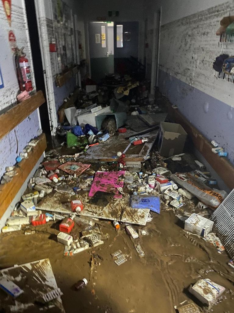 Inside a clinic at Wujal Wujal devastated by floods. Picture: Supplied