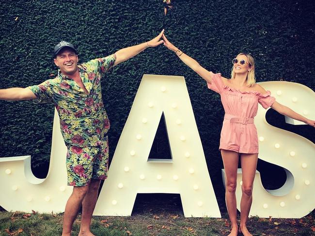 Karl Stefanovic and his partner Jasmine Yarbrough celebrate her 34th birthday. Picture Instagram