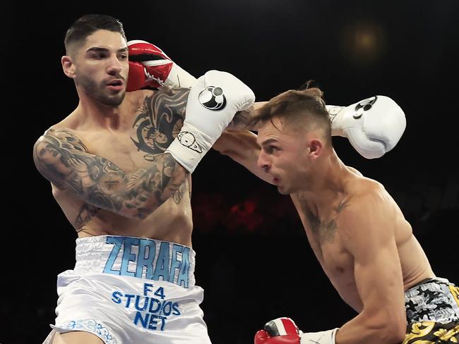 Zerafa (L) most recently earned a dominant win over Danilo Creati in November. Picture: Mark Evans/Getty Images