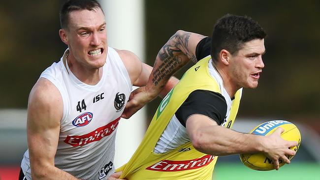 Collingwood’s Jack Crisp at training.