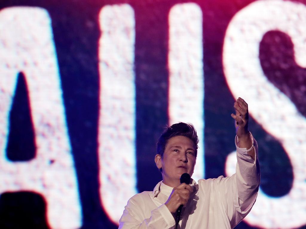 k.d. lang gives her Aussie fans a treat. Picture: Getty Images