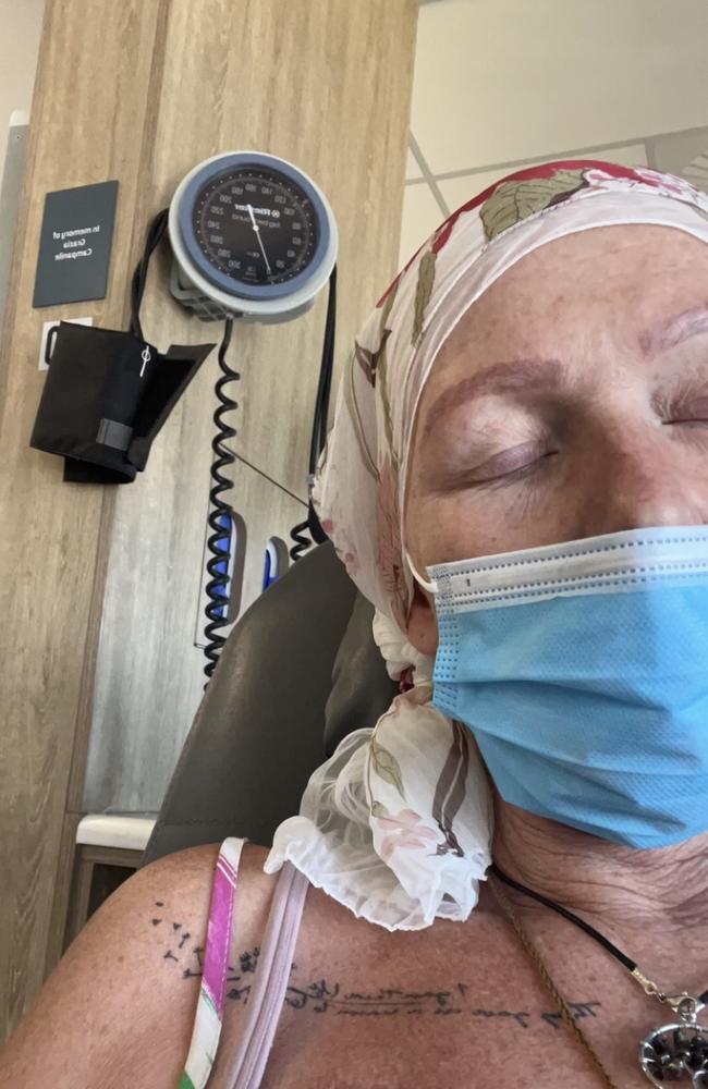 Vicki Mitchell, 50, from Lara has been battling cancer for nine months and receives treatment from the Andrew Love Cancer Centre. Picture: Supplied