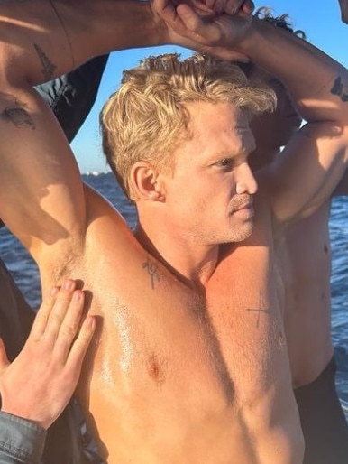 Cody Simpson gets ready to dive in. Photo: Instagram, @codysimpson