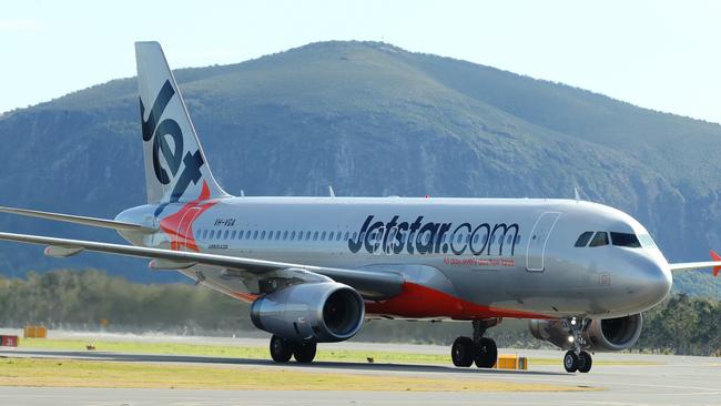 Jetstar has launched an investigation after a person boarded a plane without a ticket at the Sunshine Coast Airport. Picture: Lachie Millard