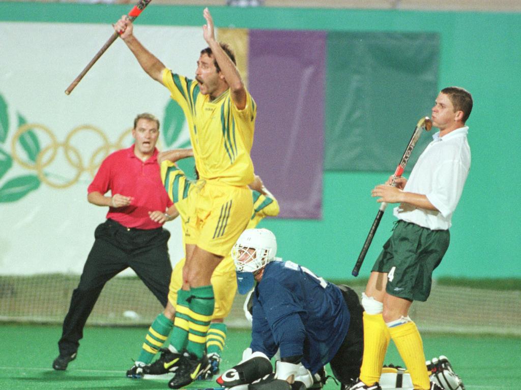 Mark Hager captained the Kookaburras at the Atlanta Olympics. Picture: AAP