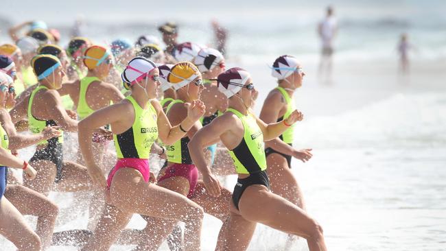 Saturday action from the Aussies 2024 Surf Lifesaving Championships. Picture: SLSA.