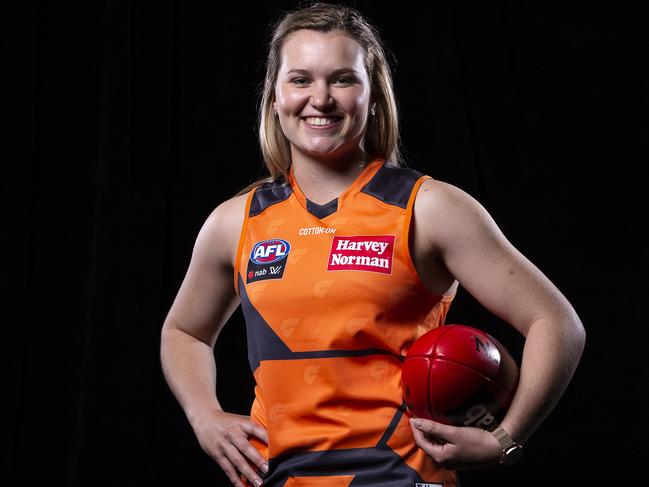 Alyce Parker was the top AFLW draft pick for 2018. Picture: AAP/Daniel Pockett