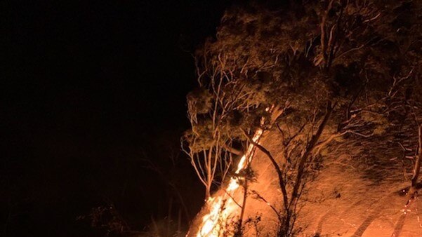 A bushfire that started 10km south of Buninyong on September 7, 2020. Picture: Department of Environment, Land, Water and Planning
