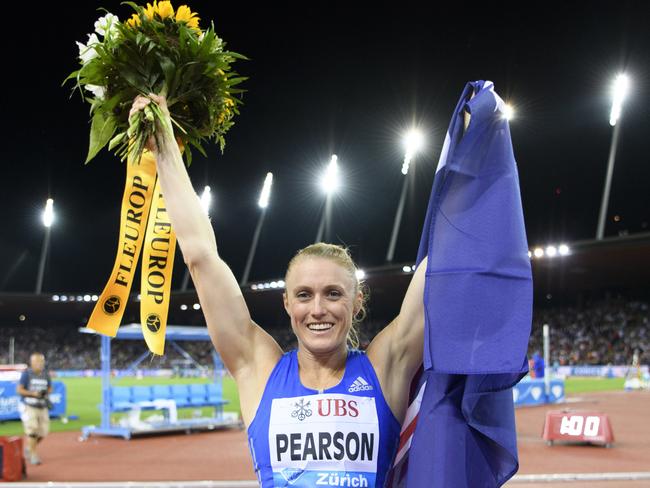 Pearson celebrates her epic comeback in London.