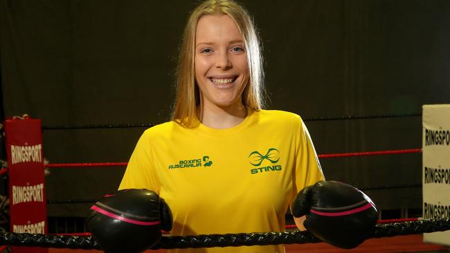 Ringwood’s Caitlin Beckett is setting herself for the Youth World Championships in Hungary  Picture: Hamish Blair