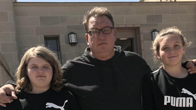 David Ronald Cannon and his daughters, Maggie and Lillie