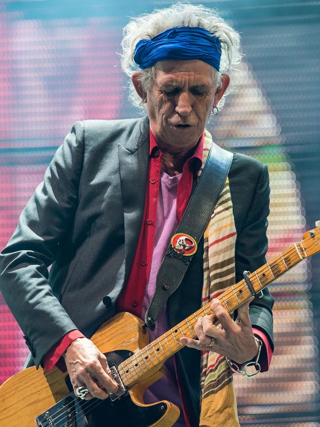 Mom. or pop ... Keith Richards on stage at the 2013 Glastonbury Festival. Picture: Ian Gavan/Getty Images