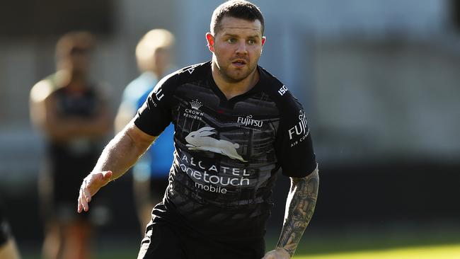 Nathan Brown during South Sydney training at Redfern Oval. Picture: Phil Hillyard