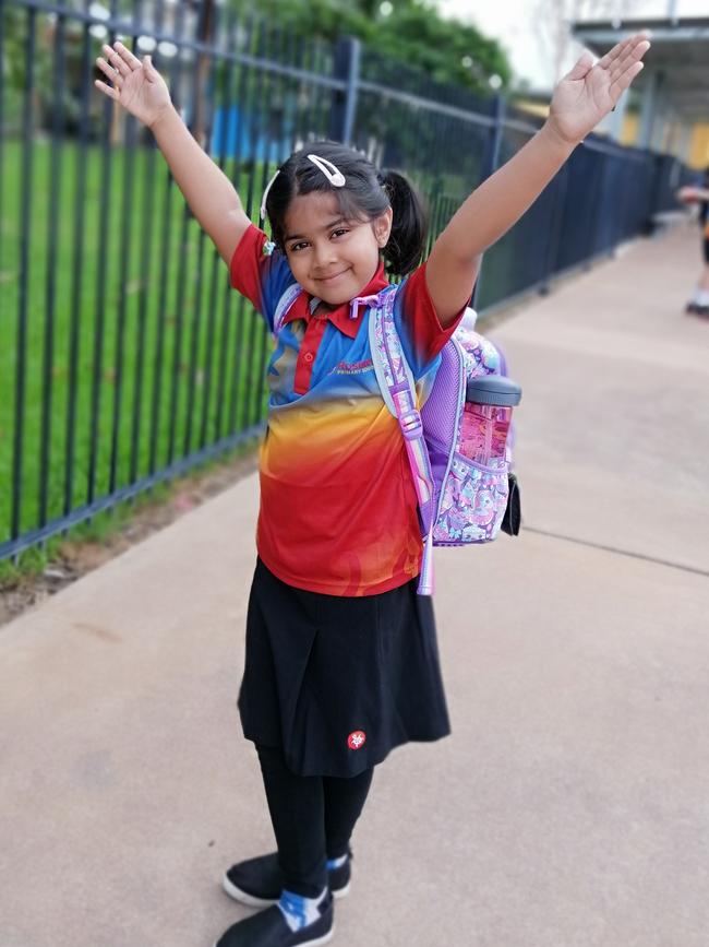 Sakkhota Dey is very excited to start her new class