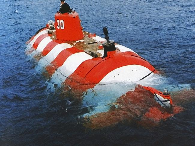 A British undersea robot freed a Russian submarine in 2005. Picture: AP