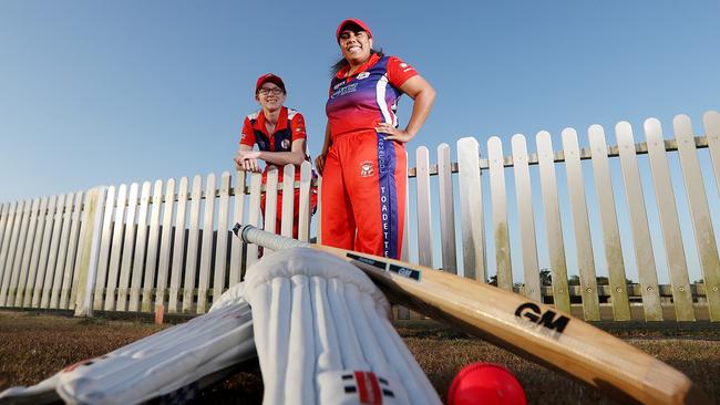 Mulgrave captain Soraya Houghton and Keiryn Lenoy. Picture: Stewart McLean