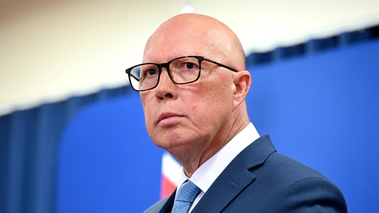 Mr Dutton says nuclear power will lower power bills and help Australia meet its net zero ambitions. Picture: NewsWire / John Gass
