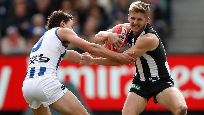 Sam Murray returned for the Pies on Saturday. Picture: Getty Images