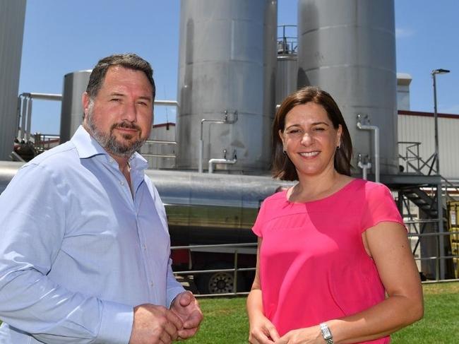 Andrew Powell MP with Deb Frecklington.