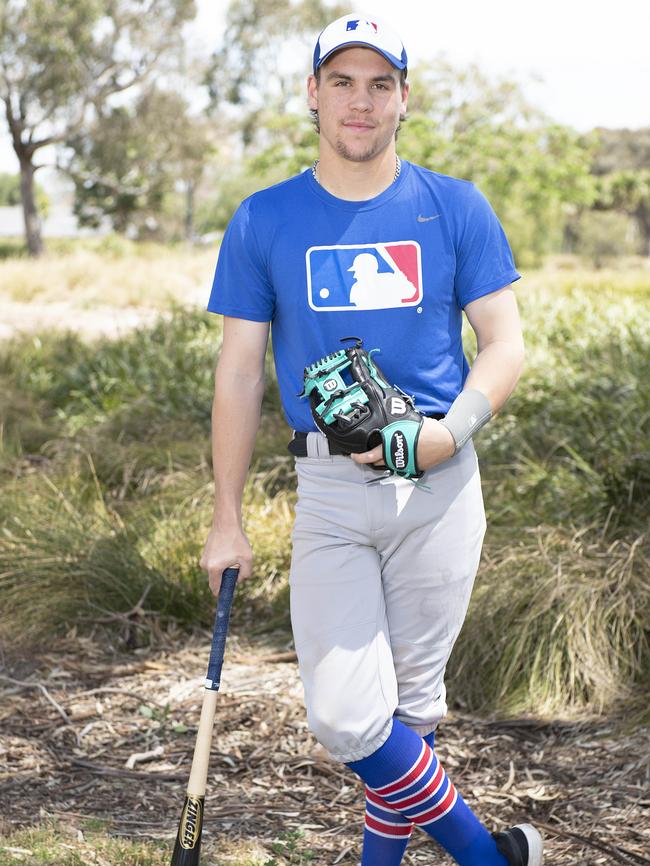 Talented South Morang baseball player Jarrod Belbin. Picture: Ellen Smith