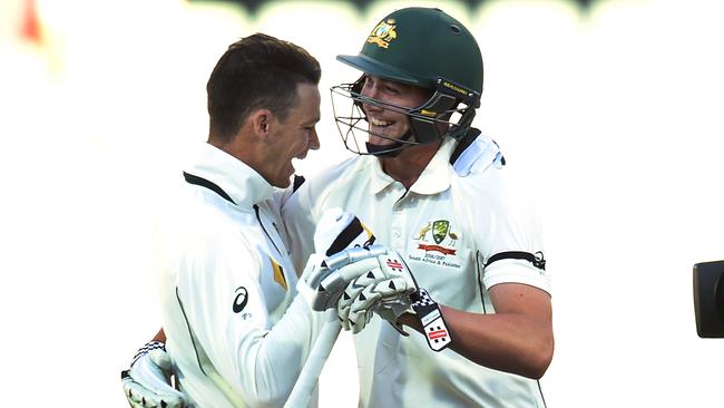 Peter Handscomb (left) and Matt Renshaw (right) have both been named to play Pakistan.