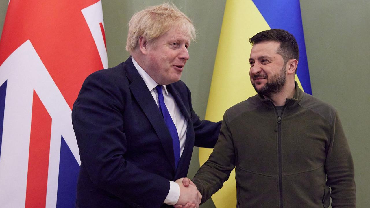 The UK will give Ukraine another $A175m worth of weaponry. (Photo by Stringer / UKRAINIAN PRESIDENTIAL PRESS SERVICE / AFP)