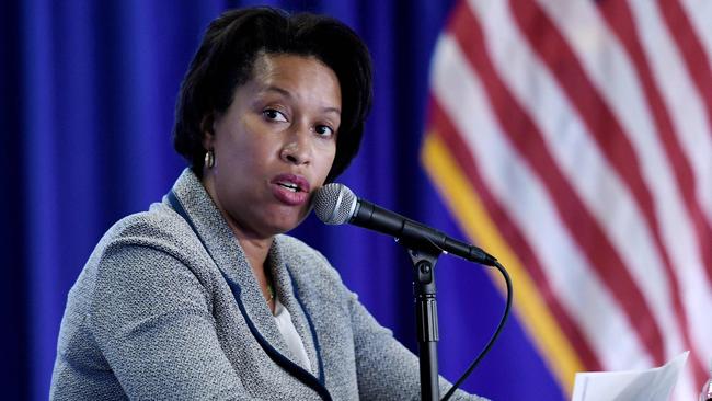 Washington DC Mayor Muriel Browser is a Covid hypocrite. Picture: AFP