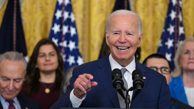 It is a testimony to the precariousness of his position that Joe Biden proposed the encounter in the first place. Picture: AFP.