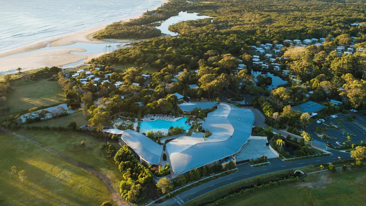 The Elements of Byron Bay resort, which has become a haven for celebrity visitors.