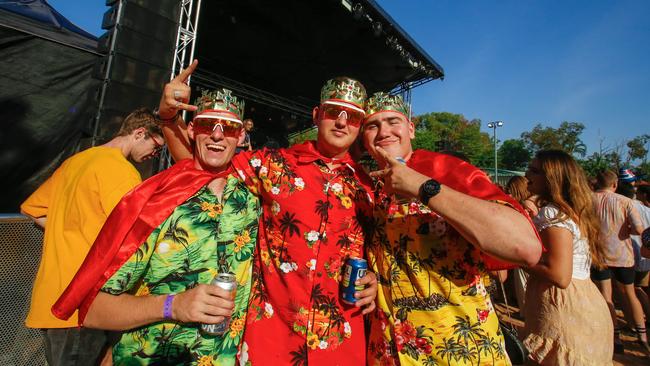 Jake Cribb, Tyson Walker and Daniel McGregor at the Rebound Festiva. Picture GLENN CAMPBELL