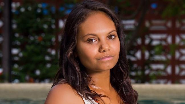 Cindy Anne Baker, 23, an unemployed cleaner and self-described model from Katherine, faced the Darwin Local Court on Friday charged with the attempted murder of Tyrone Burns.Picture: Casey Bishop Photography/Facebook