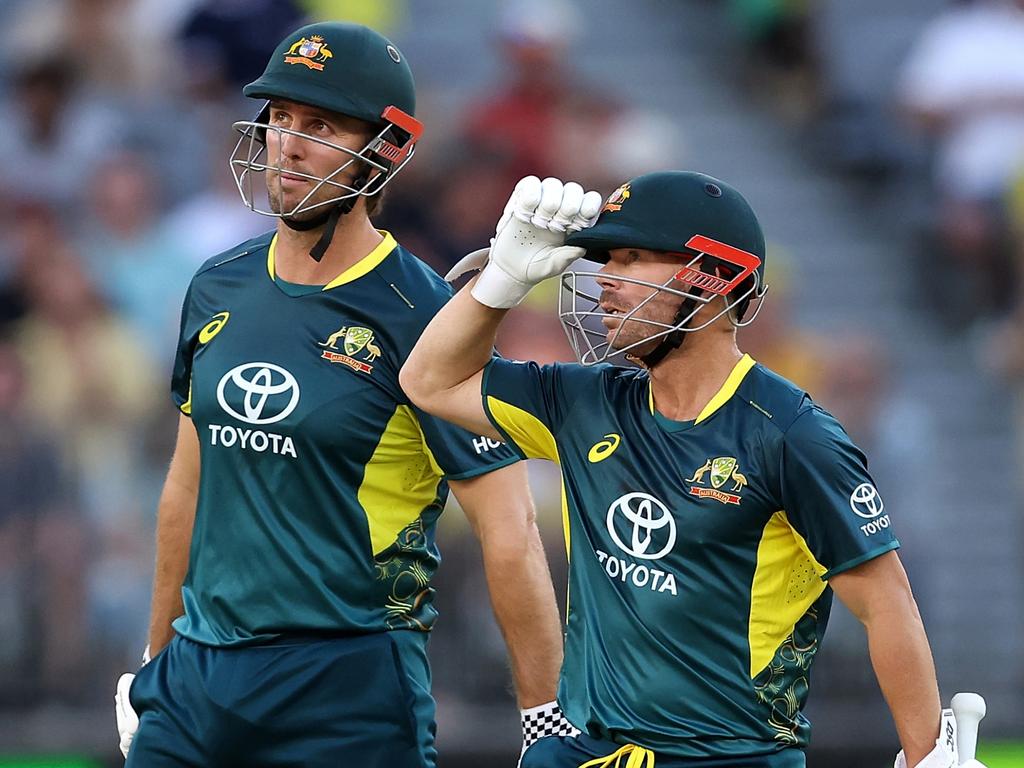 Mitch Marsh and David Warner will be part of the Aussie line-up. (Photo by Paul Kane/Getty Images)