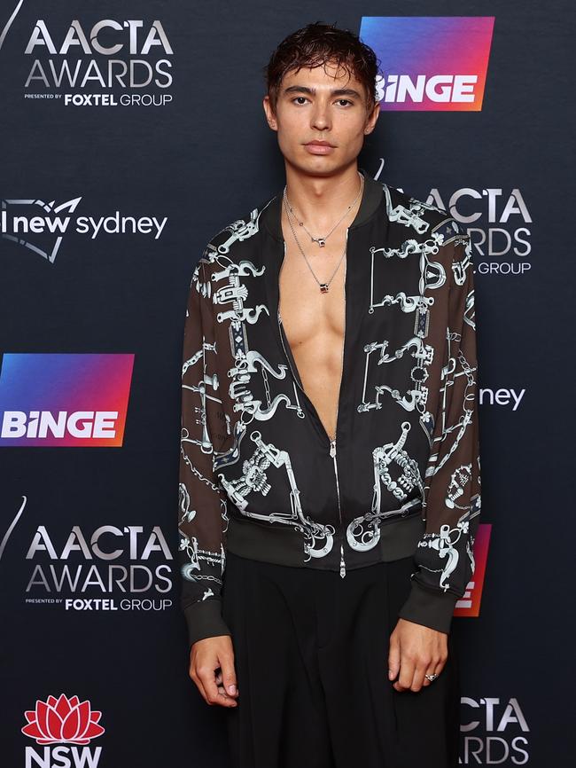 Brodie Townsend attends the 2022 AACTA Awards. Picture: Brendon Thorne