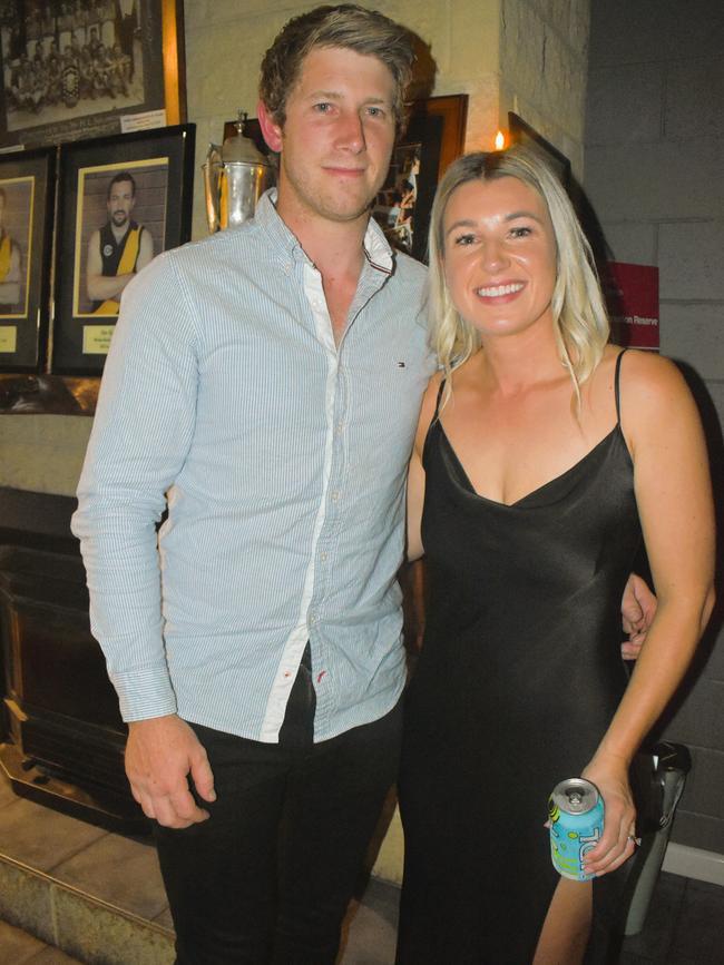 The Mirboo North Football Netball Club Tigers Presentation Night 2024 on Saturday, September 21, 2024: Joe Brooks and Emily Taylor. Picture: Jack Colantuono